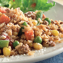 Vegetable Beef and Rice Skillet Dinner